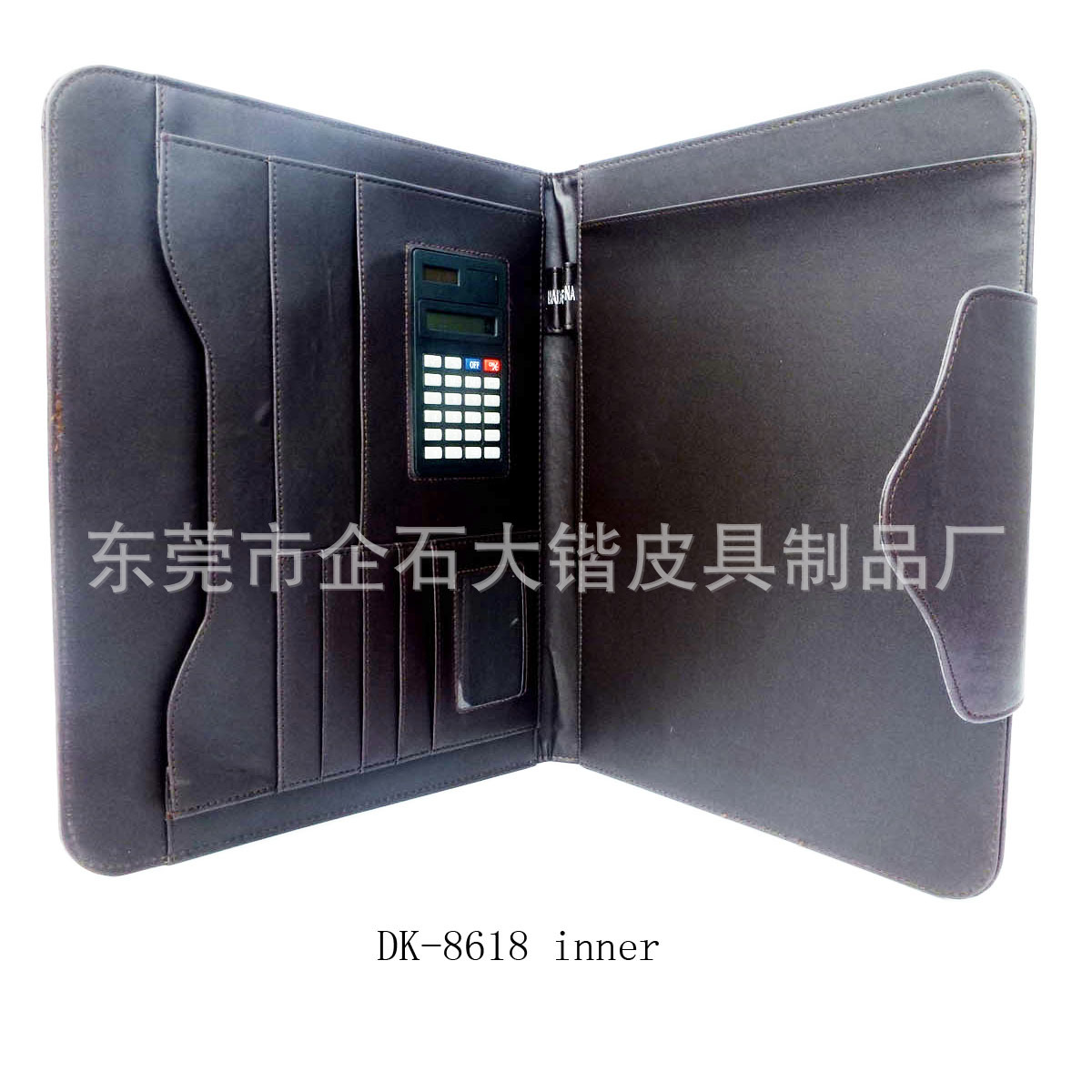 廠價(jià)供應(yīng)定制時(shí)尚***PU仿皮料經(jīng)理夾商務(wù)帶計(jì)算器多功能手冊(cè)