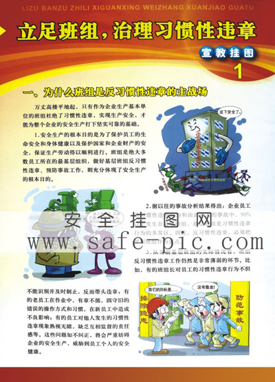 立足班組，治理習慣性違章掛圖