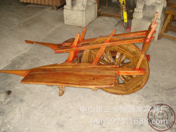 YF0303仿古獨(dú)輪車手工獨(dú)輪車草車木質(zhì)獨(dú)輪車民國記憶古典家具