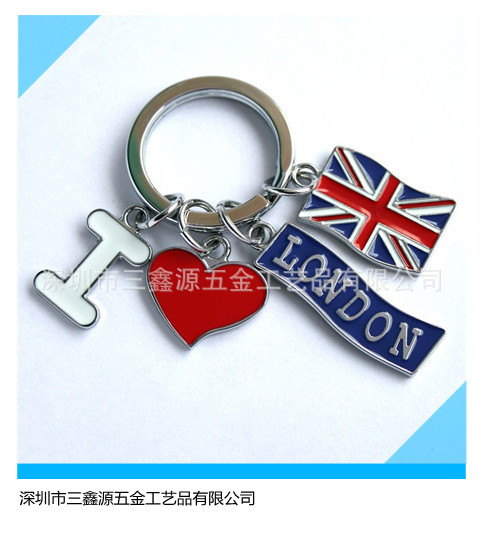 創(chuàng)意金屬鑰匙扣，可定制logo