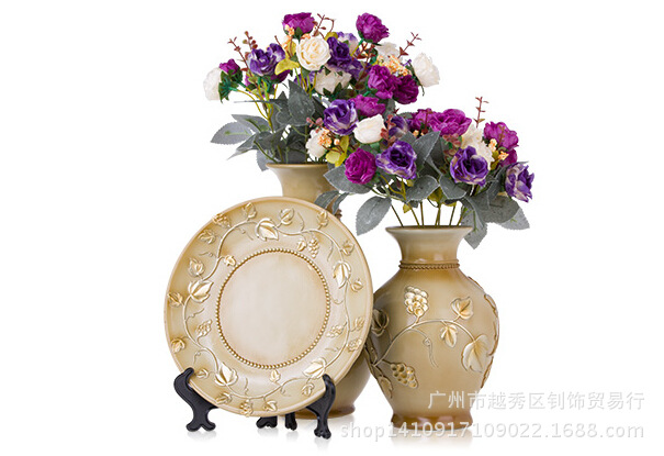 富貴竹花瓶、盤子（淺肉色）8