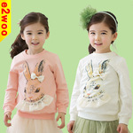 【衣童王】秋款女童長(zhǎng)袖外套 超萌兔子蝴蝶結(jié)純棉衛(wèi)衣長(zhǎng)袖衫 童裝