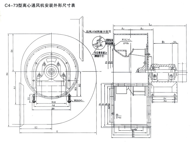 C4-73型排塵離心通風(fēng)機
