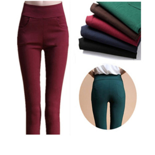 春季新品女褲 梭織褲 帶口袋鉛筆褲 小腳褲 韓版打底褲 廠(chǎng)家批發(fā)