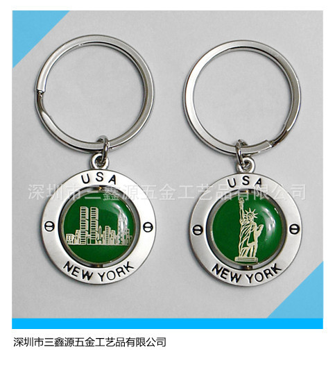 創(chuàng)意金屬鑰匙扣，可定制logo
