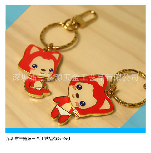 創(chuàng)意金屬鑰匙扣，可定制logo